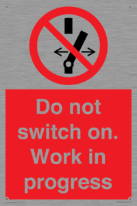 Do not switch on. Work in progress